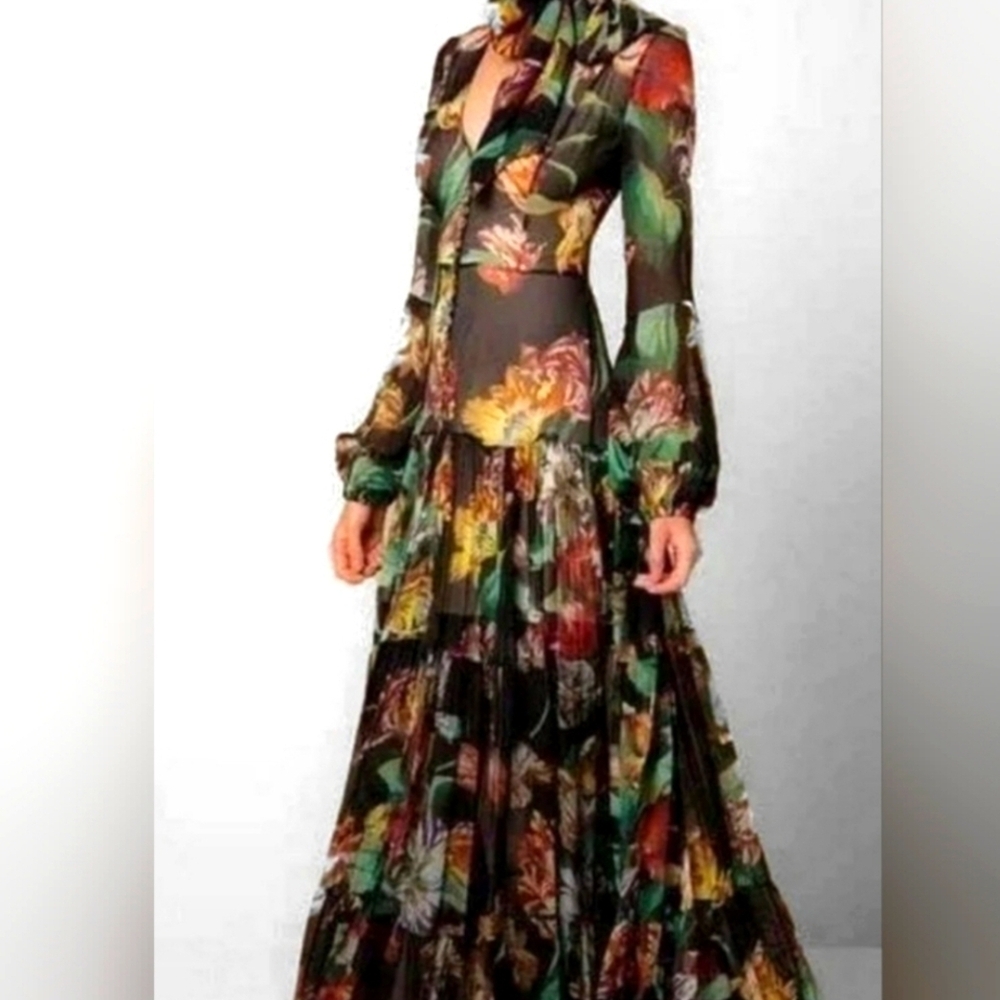 Maxi Dress With Short Slip Underneath